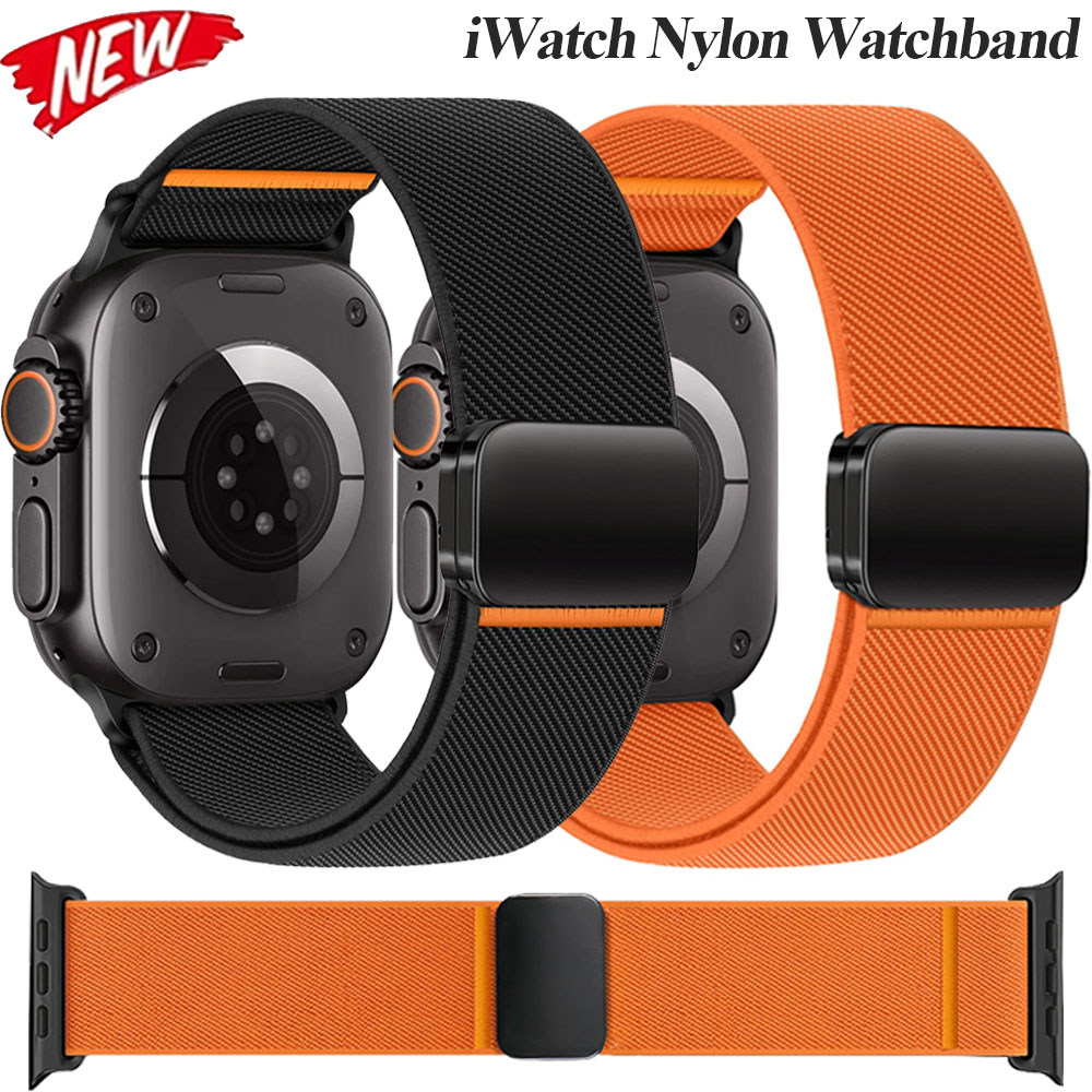 Milanese Loop Magnetic - Pulseira de nylon com fecho de