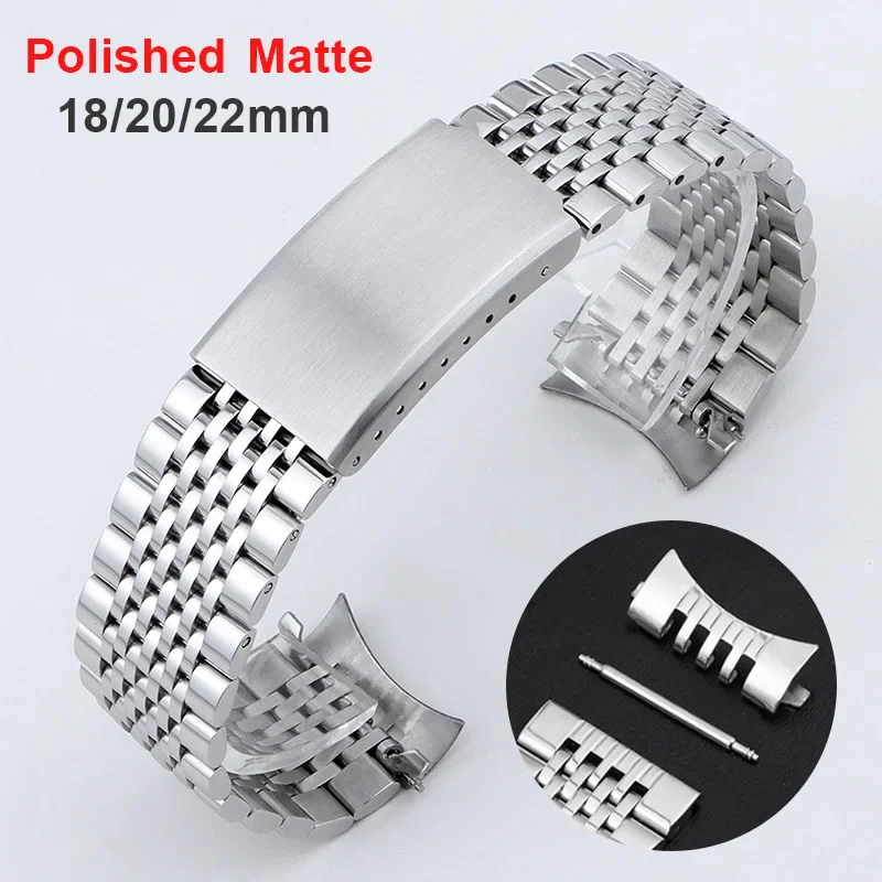 Nato Strap Nylon - 18mm 20mm 22mm curvado extremidade plana