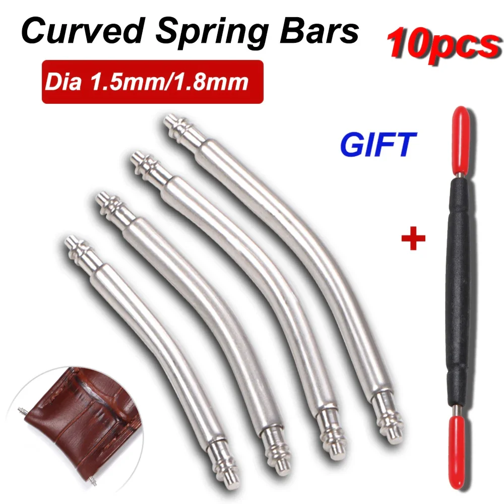 Spring Bar Tool Set - Barra de mola de extremidade curvada,