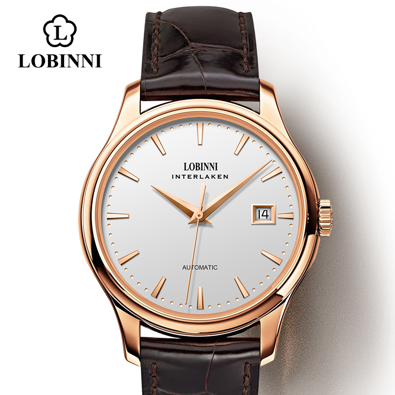 Omega Watch Constellation - Relógio Mecânico Masculino LOBINNI L12026 com