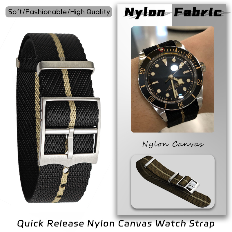 Nato Strap Nylon - Pulseira de relógio de náilon 20mm