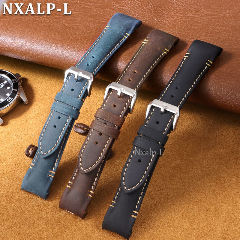 Pulseira de Couro Curvada com  - Curved Spring Bar avaliação e preço