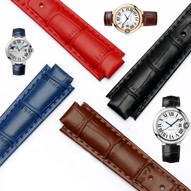 Pulseira de Couro Genuíno para - Cartier Watch Ballon Bleu avaliação e preço