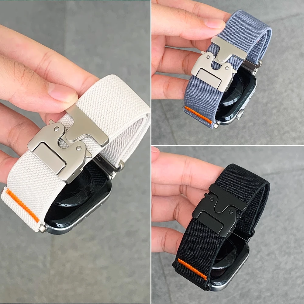 Pulseira de nylon com fecho ma - Parachute Strap Elastic avaliação e preço
