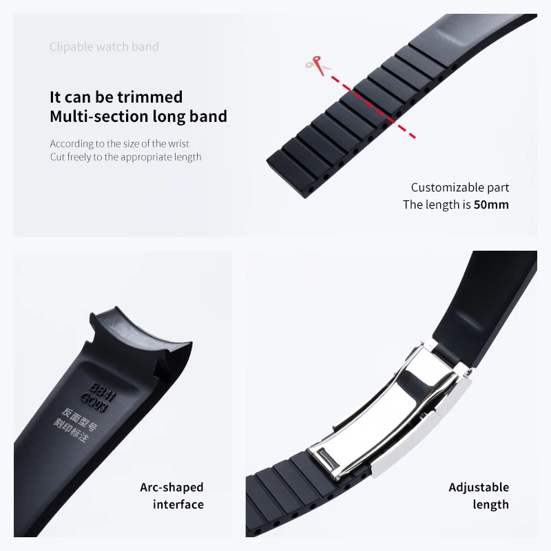 Pulseira de borracha macia FKM - Nato Strap Nylon avaliação e preço